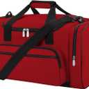 Small Duffel Bag 17 inch Carry On Weekender Bag for Travel Gym Sport (17x10x9 in)  Red