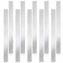 Amylove 10 Pcs Metal Strips Shim Stock Metal Sheet Shims Gap Filler Trim Strip 0.02'' Thickness(Stainless Iron,1'' Width)