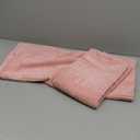 Home Brilliant Pink Throw Pillows for Sofa Euro Sham Striped Corduroy Velvet Pillow Covers 60x60 cm Set of 2 Cushion Cover for Couch Decor, 24 x 24 inch, Baby Pink