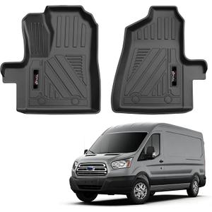 Floor Mats Front Liner for 2015-2019 Ford Transit 150/250/350/350HD (No Fit Transit Connect) Accessories All-Weather TPE Protection Mat (for 2015-2019 Ford Transit)