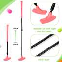 Leyndo 2 Pack Golf Putters for Men and Women with 12 Balls Two Way Mini Adjustable Golf Putters for Right or Left Handed Golfers Club Set, 20.9 to 36.6 inches/ 53 to 93 cm