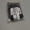 Lecloud Black Valances for Windows 1 Piece, Faux Linen Textured Short Kitchen Curtain for Small Windows with Dual Rod Pocket, Window Valance Curtain for Living Room Bedroom Cafe, 60" W x 14" L