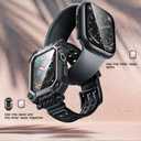 i-Blason for Apple Watch Series 11/10 46mm Case with Band Multiuse [2X Bumper Cases with Tempered Glass Protector] Heavy Duty Protection Sport Shockproof Rugged Band for Apple Watch 11 46mm, Black