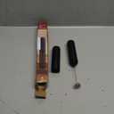 CIRCLE JOY Rechargeable Milk Frother Hanheld, Dual Coil Whisk Head Electric Coffee Frother, Portable Hand Frother Wand Drink Mixer for Matcha Lattes Cappuccino, Kitchen Gifts, Black