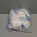 Blue White Flower Blanket Butterfly Soft Throw Blanket Country French 60"x50" Blanket Washable for Spring Summer Fall Party