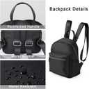 Etercycle Mini Backpack Purse for women, Small Backpack Purse, Shoulder Bag for Travel (Black)