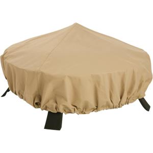 Classic Accessories Terrazzo Water-Resistant 44 Inch Round Fire Pit Cover, Patio Furniture Covers