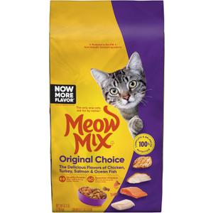 Meow Mix Original Choice Dry Cat Food, 6.3 Pound Bag (BB: 10/30/2026)