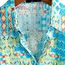 VATPAVE Mens Casual Hawaiian Floral Shirts Short Sleeve Button Down Tropical Shirts Beach Summer Shirts (Blue, XXL)