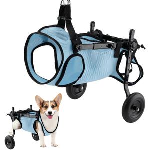 Dog Wheelchair for Back Legs, Dog Wheelchair Cart, Doggy/cat Wheelchairs with Disabled Hind Legs Walking, Mobility Aids for Small Pets Hind Limbs, Dogs Carts with Wheels, Light Weight,M