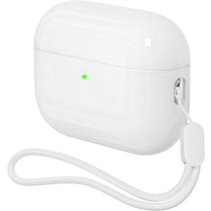 Case for AirPods Pro 3 Never-Sretch-Out DamonLight Shock-Proof Protective Semi Hard Silicone Case Compatible with Apple Airpods Pro 3rd Generation (White)