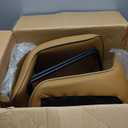 VASAGLE Bar Stools Set of 2, Bar Height Bar Stools with Back, Ergonomic Backrest, Synthetic Leather, Metal Legs, 28.7-Inch Tall Barstools for Kitchen Island Home Bar, Easy Assembly, Caramel Brown