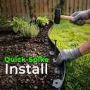 Gardzen 1.5" x 80' Landscape Edging Kit, Garden Edging Coil Comes with 100 Pcs Spikes, No Dig Lawn Border Design