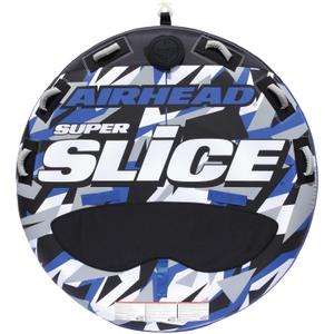 Airhead Slice Towable 2-4 Rider Models, Tube for Boating and Water Sports, Heavy Duty Full Nylon Cover with Zipper, EVA Foam Pads, and Patented Speed Safety Valve for Easy Inflating & Deflating