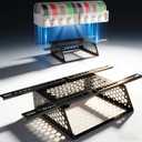 AMS Storage Holder, Can Accommodate 2 AMS/AMS 2 pro, Expandable Honeycomb Design, Space Saving, Compatible with Bambu Lab P1P/P1S/X1C/X1E 3D Printers (Black)