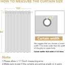 H.VERSAILTEX Patio White Curtains 100x84 Inches for Sliding Door Extral Wide Blackout Curtain Panels Thermal Insulated Room Divider - Grommet Top, 7' Tall by 8.5' Wide