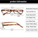 NORPERWIS 6 Pack Ladies Reading Glasses for Women Blue Light Blocking Spring Hinge Fashion Eyeglasses Readers for Women (Mix Color -4, 2.25, multiplier_x)