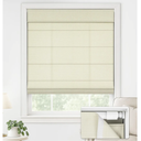 LazBlinds No Drill Roman Shades for Windows, Cordless Light Filtering Window Shades with UV Protection, Polyester Fabric for Bedroom & Living Room, 39" W x 64" H, Cream