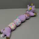 Unicorn Baby Toys 6-12 Months Infant Musical Stuffed Toys for Newborn Tummy Time Sensory Toys for Babies with Crinkle and Rattle 0-3-6-12 Months Old Baby Girl Must Have Christmas Gifts - Purple