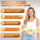15-in-1 Liposomal NMN Supplement, 2000mg per* Serving*, 120 Day Supply, 99% Pure, NAD+ NMNH Alternative with Nicotinamide Mononucleotide, Resveratrol, TMG, CoQ10, Quercetin & Glutathione, 120 Capsules EXP: 07/21/2028