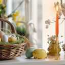 6 Pcs Easter Carrot Taper Candles Carrots Shaped Candlestick Easter Farmhouse Candle Decorations Simulated Vegetables for Dinner Table Centerpiece Decor Spring Party Decoration