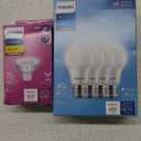 Philips 40-Watt Equivalent A19 Non-Dimmable E26 LED Light , 
Philips 35W Equivalent Bright White MR16 GU5.3 Base LED Spotlight Light Bulb