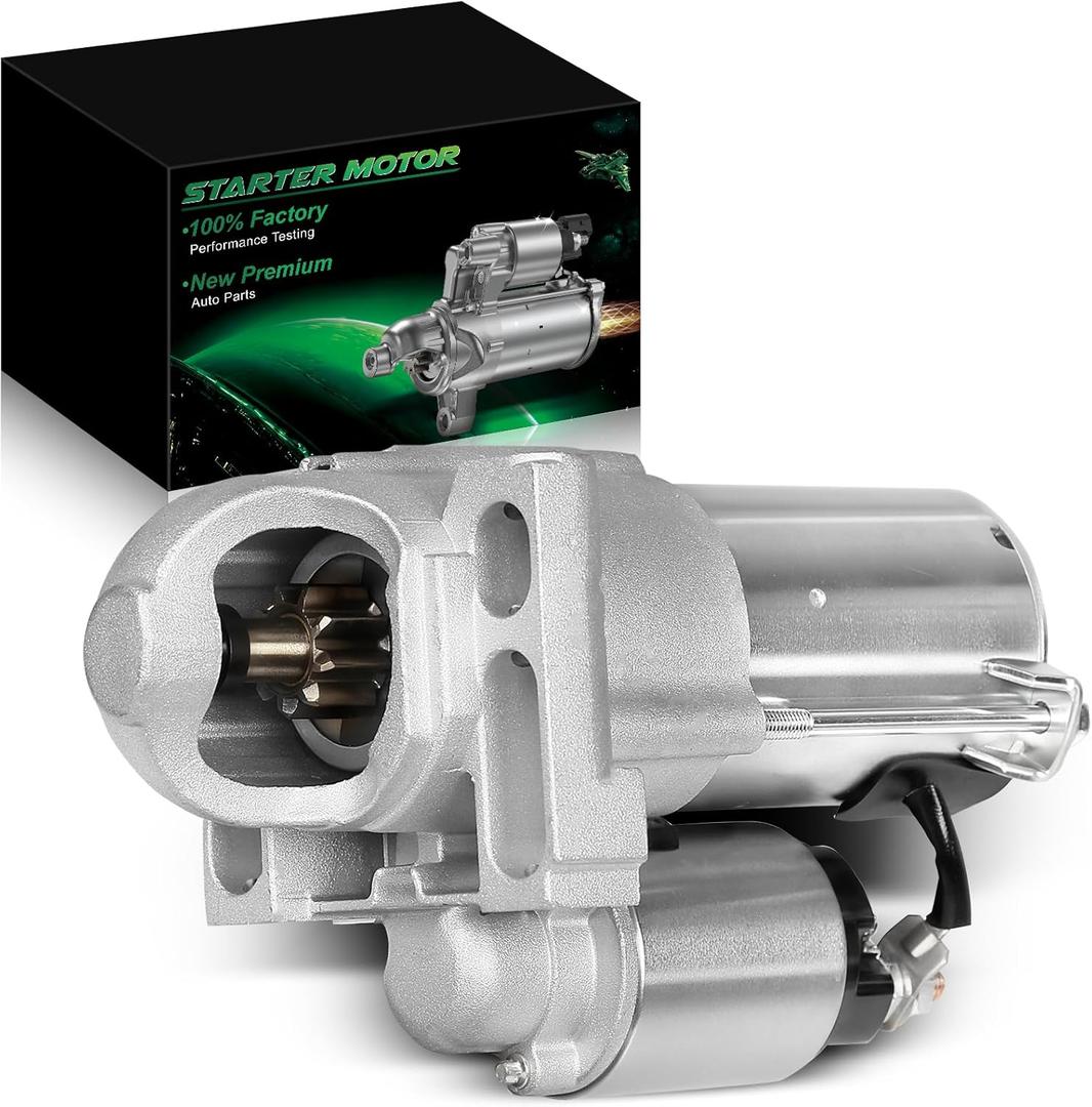 19180529 Starter Motor for:-Chevy Silverado 1500 Suburban Express Tahoe, for:-GMC Sierra 1500 Savana 2500 Yukon XL 2009-2017 for:-Hummer H3 for:-SAAB 9-7X 4.8L 5.3L V8, 12V 1.4KW 9 Teeth