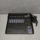 Professional Audio Mixer8 Channel Mixer Sound Board Mixer Dj Mixingequipped With 48V Phantom Power Usb Recording Bluetooth Mp3 Player, Studio Audio Mixer Suitable For Dj Studio Streaming Recording