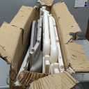 Kids Slide for Toddlers, Indoor Baby Slide & Climber, Freestanding Playset with Basketball Hoop & Ring Game (Beige)