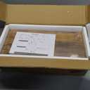 QEEIG Bathroom Shelves Over Toilet - Wall Mounted Floating Shelves Toilet Paper Storage Small Farmhouse Decor Shelf 16 inch Set of 3, Rustic Brown (019-BN3)