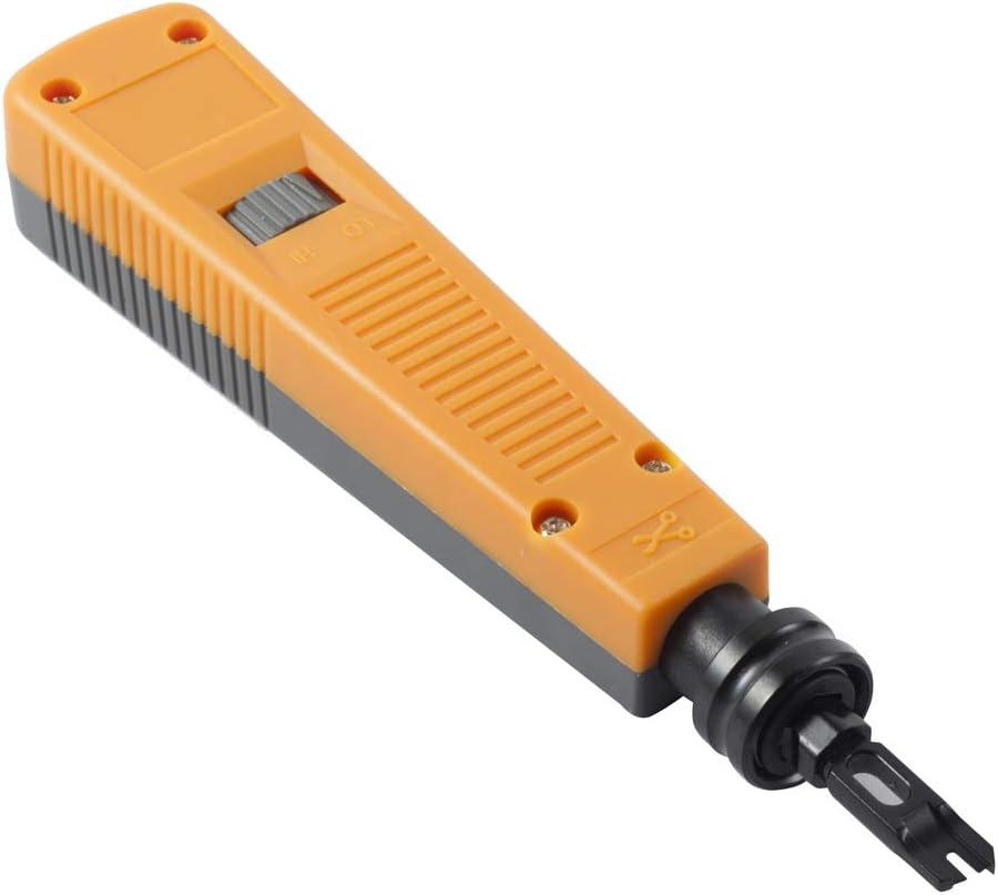 TENINYU Punch Down Impact Tool Kit with 110 Blade Type for Ethernet Punch Down Block Keystone Jack & Network Wire Cable Repair