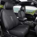 WeatherWard for Ford F150 Seat Covers 2026 2025 2024 2023 2022 2021 2020 2015-2019, Truck Seat Covers for 2015-2023 2024 2025 2026 Ford F150 Accessories, SuperCrew/ CrewCab (XL/ XLT/ STX) Black, Full Set