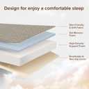 ROXGOX Memory Foam Trifold Mattress, Twin Portable Floor Bed 6 Inch, Foldable Mat with Washable Cover, Handle & Non-Slip Bottom, for RV, Travel, Camping, Yoga, 75"x38"x6", Grey, Twin Size