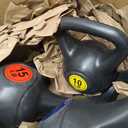 Fitvids Kettlebell Sets 3 Piece 10/15/20LB Strength Training KettleBells Weight Set, Black