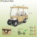 SHANTRA Golf Cart Enclosure, Golf Cart Cover for 2/4 Passengers with 4-Sided Transparent Windows, Portable & Universal Rain Cover with Carrying Bag - Waterproof