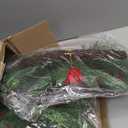 Lyrow 4 Pack Christmas Artificial Swags 24" Xmas The Cordless Prelit Stairway Swag Teardrop Trim Wreath Door Stair Garland Christmas Decoration for Outdoor Home Garden Decor(Red,Classic Style)