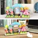 Galentines Day Gift for Best Friend  Cute Forest Animals DIY Desk Decor with Mirror, You Are Gorgeous Self Love Table Ornament, Easy-to-Assemble Wooden Display, Encouragement Gift for Her