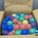 Sunny Days Entertainment 200 Premium Crush-Resistant Play Balls for Ball Pits Non-Toxic, BPA & Phthalate Free Vibrant Assorted Colors with Zippered Storage Bag (2.5" Diameter)