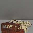 CAKIROTS Construction Decor for Boys Room Baby Boy Room Decor Wooden Construction Vehicles Decor Kids Room Wall Decor Toddler Playroom Room Wall Decor