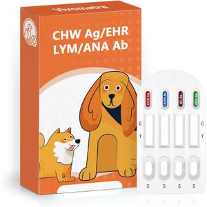 4-in-1 Dog Health Management Card 4-in-1 Canine Health Signal Analyze Common Canine Illnesses Quick and Easy at-Home Testing