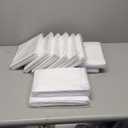 10Packs White Table Cloth Rectangle,Polyester Table Cloth, Wrinkle Resistant Washable Polyester Table Cover for Wedding Dining Table Buffet Parties and Camping. (White, 60 x 102 Inch 10Pack)