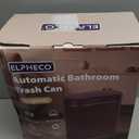 ELPHECO Bathroom Motion Sensor Trash can 2 Gallon Automatic Garbage Can, Slim Plastic Smart Trash Can with Lid, Commercial Intelligent Trash Bin for Bedroom, Bathroom, Office, Burgundy