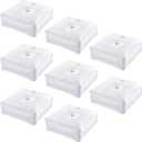 Gueevin 8 Pcs Balloon Arch Stands Base Heavyweight Water Bag for Column Stand and Arch Kit Balloon Stand for Party Wedding Graduation Birthday Decor, White