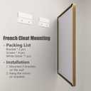 CHARMOR 2 Pack of 24x36 Gold Bathroom Mirror, Rounded Rectangle Gold Frame Mirror, Brushed Gold Brass Bathroom Vanity Mirror Wall-Mounted, Anti-Rust, Hangs Horizontally or Vertically