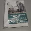 HOMEIDEAS Non-See-Through White Privacy Sheer Curtains, 52 X 54 Inches Long 2 Panels Sheer Curtains Light Filtering Window Drapes for Bedroom Living Room