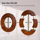 Heavy Duty Wooden Hat Stretcher, 4-Way Adjustable, Universal Fit for Men's Cowboy Fitted Hats (Walnut)