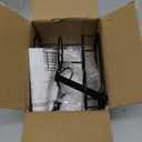 HarJue Toothbrush Holder Stand for Bathroom, Metal Toothbrush Organizer with Marble Base, Toothbrush Storage Collection for Family, Suitable for Home Hotel Countertop Vanity (Medium, Matte Black)