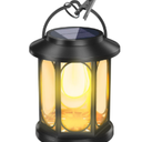 Woenergy Solar Lanterns Outdoor Waterproof, Hanging Solar Lights for Outside, Upgraded Flickering Flame Solar Lanterns, Solar Powered Lanterns for Garden Patio Yard Decor,1 Pack (Warm Light)