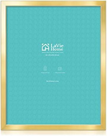 LaVie Home 20 x 25 Picture Frame, Large Poster Frame with High Definition Plexiglass, Horizontal or Vertical Wall Gallery Poster Frames Suitable for Photos, Artworks, Posters,Puzzle, Gold 1pc