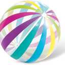 Intex Jumbo Inflatable Ball with Colorful Stripe Pattern, Multi, 42"